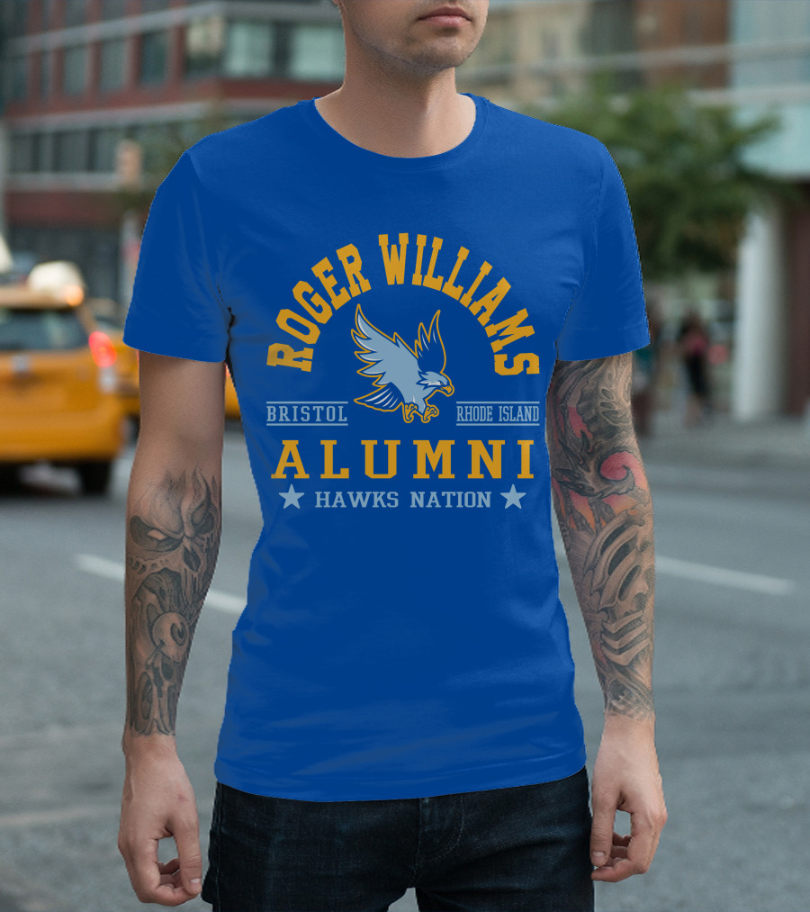 Roger Williams Bristol Rhode Island Alumni Hawks Nation T-Shirt