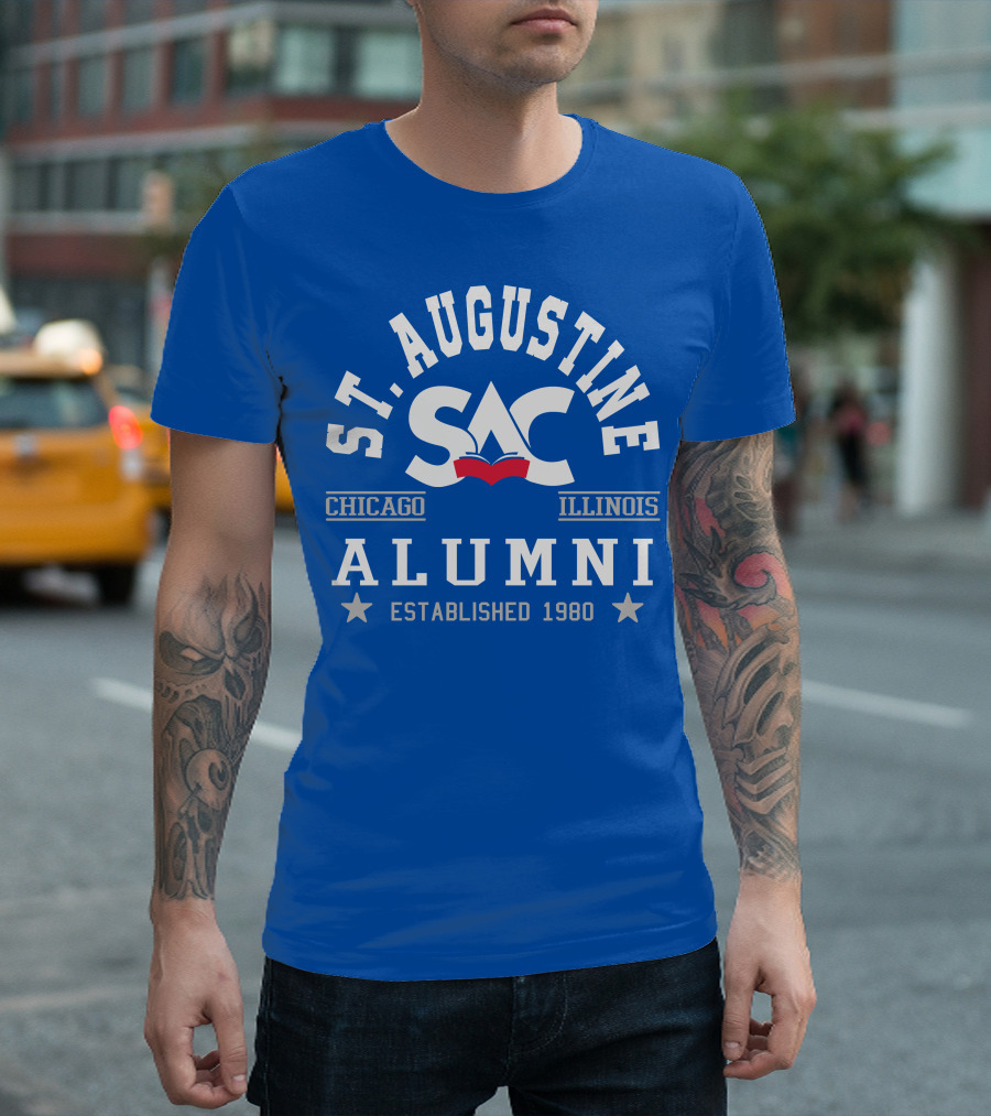 St. Augustine College Alumni Chicago Illinois SAC Established 1980 T-Shirt