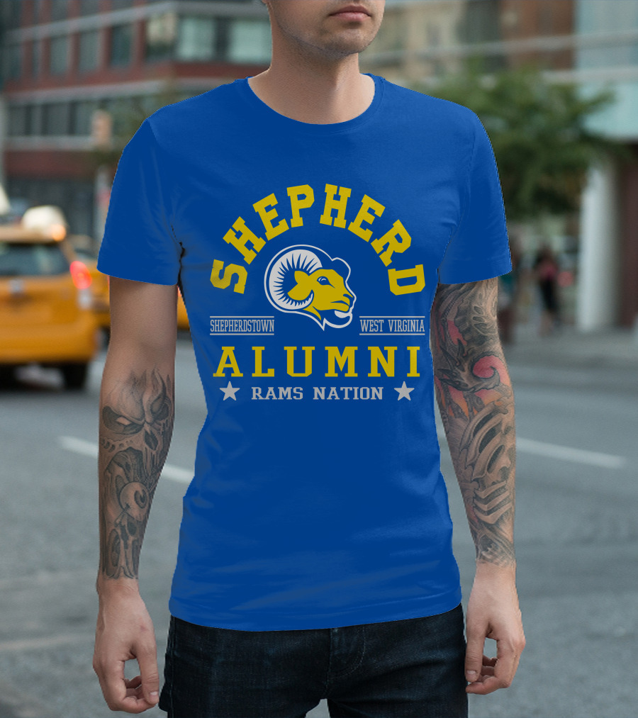 SHEPHERD ALUMNI SHEPHERDSTOWN WEST VIRGINIA RAMS NATION T-Shirt