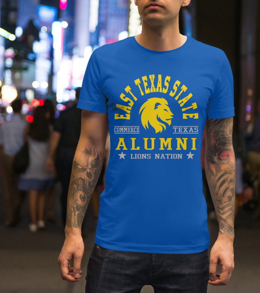 East Texas State Alumni Commerce Texas Lions Nation T-Shirt