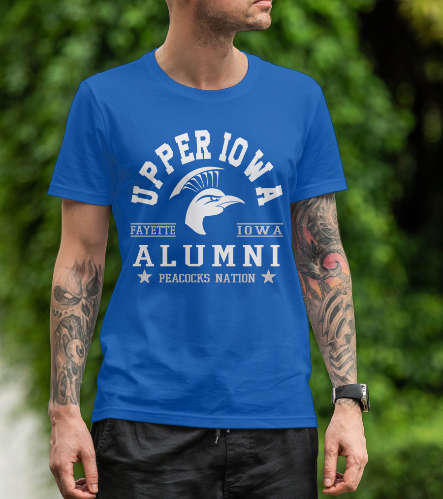 Upper Iowa Alumni Fayette Peacocks Nation T-Shirt