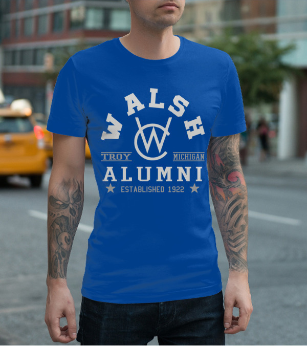 Walsh College Alumni Troy Michigan Established 1922 T-Shirt