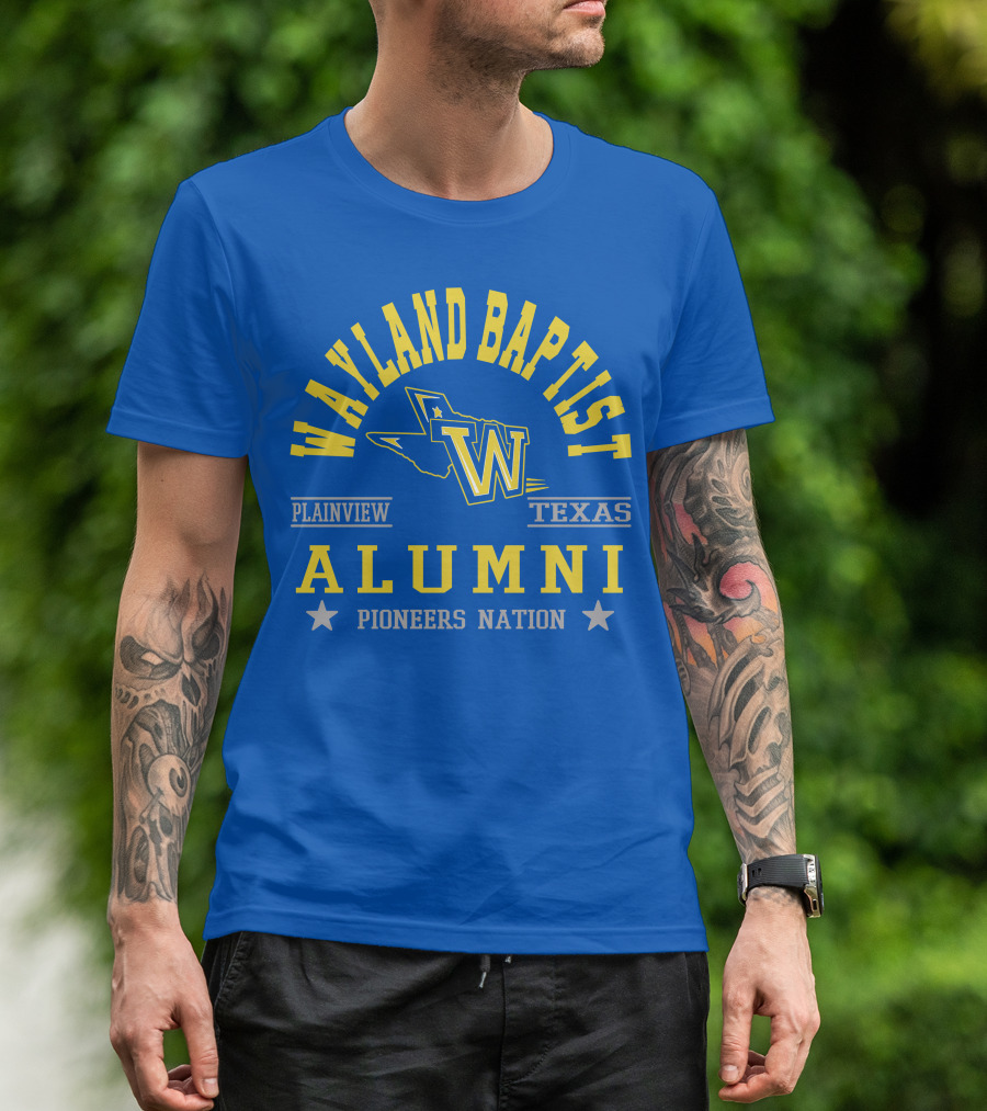 Wayland Baptist Alumni Pioneers Nation Plainview Texas T-Shirt