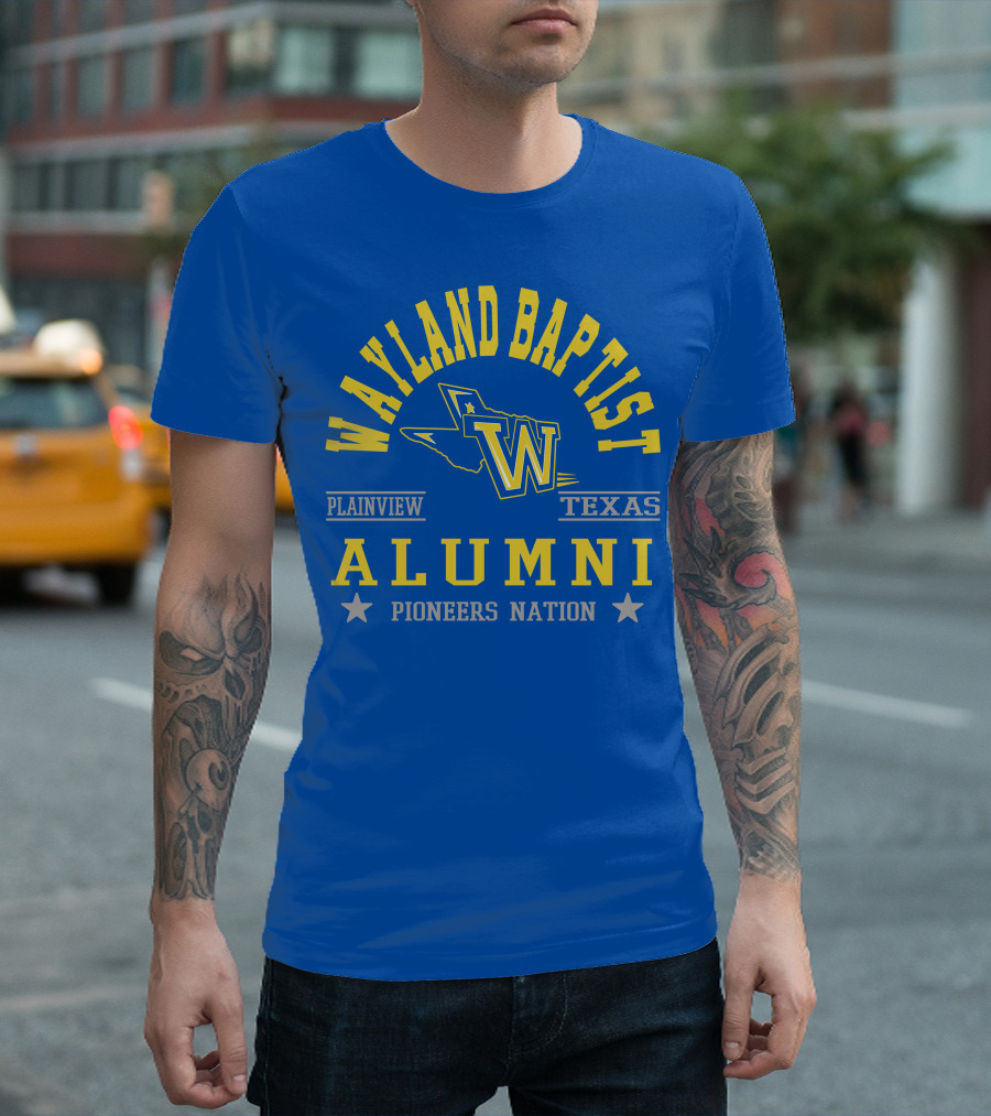 Wayland Baptist University Alumni Pioneers Nation Plainview Texas T-Shirt