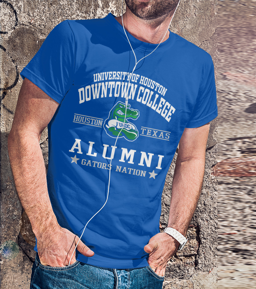 University Of Houston Downtown College Alumni UHDC Texas Gators Nation T-Shirt