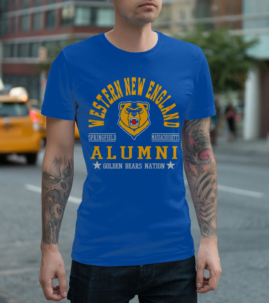 Western New England Alumni Springfield Massachusetts Golden Bears Nation T-Shirt