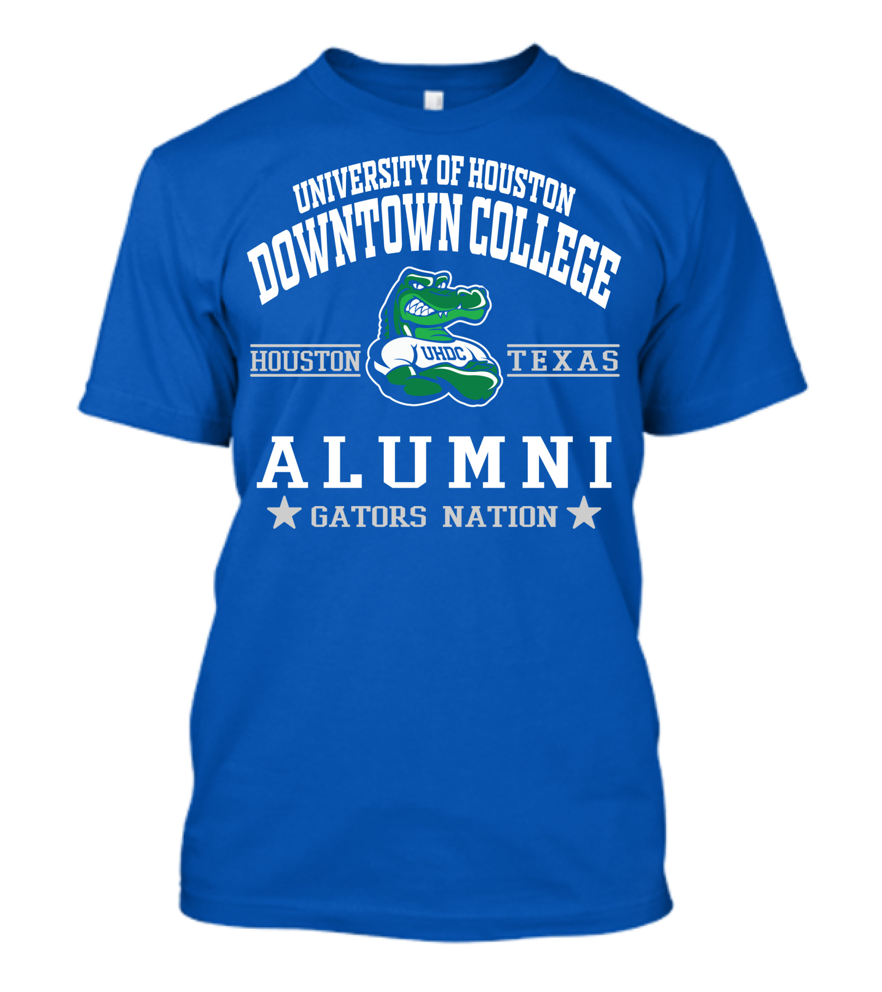 University Of Houston Downtown College Alumni UHDC Gators Nation Texas Houston T-Shirt