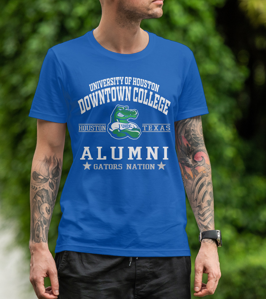 University Of Houston Downtown College Alumni UHDC Gators Nation Texas Houston T-Shirt