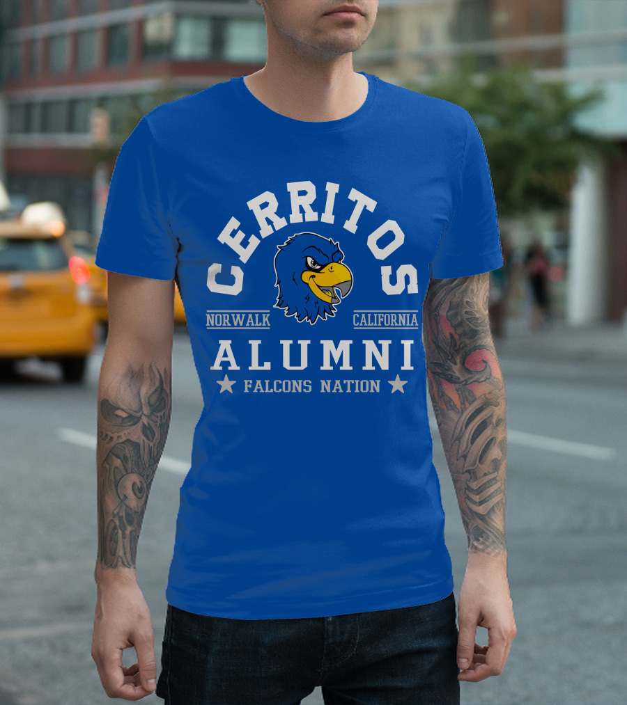 Cerritos Norwalk California Alumni Falcons Nation T-Shirt