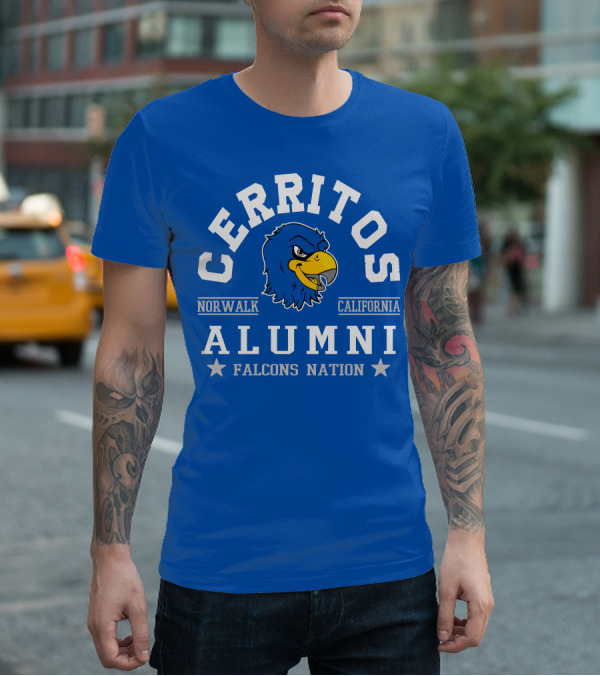 Cerritos Norwalk California Alumni Falcons Nation T-Shirt