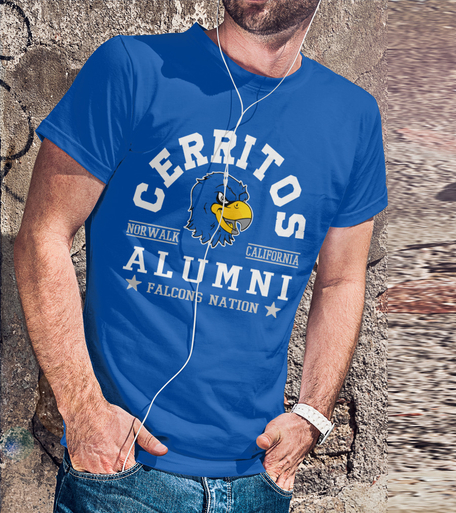 Cerritos Norwalk California Alumni Falcons Nation T-Shirt