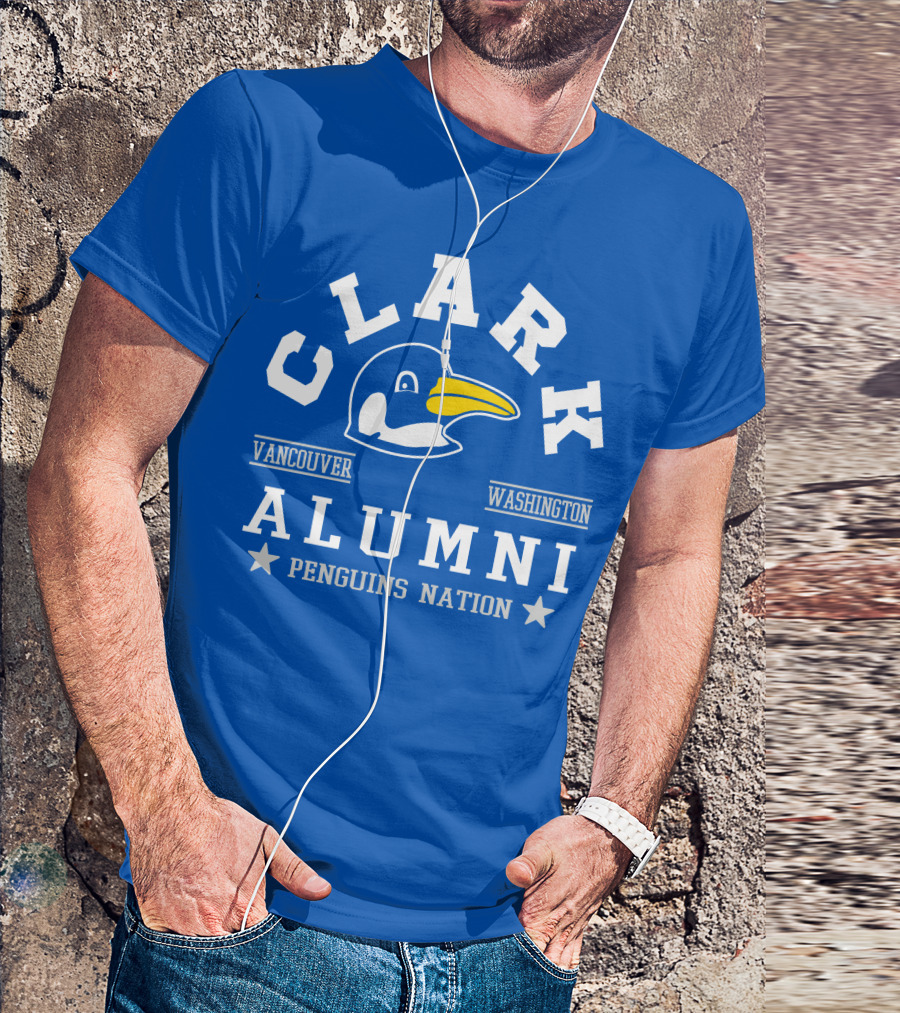 Clark College Vancouver Washington Alumni Penguins Nation T-Shirt