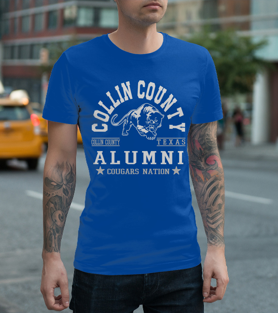 Collin County Texas Alumni Cougars Nation T-Shirt