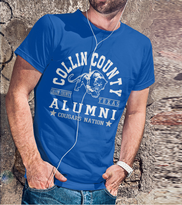 Collin County Texas Alumni Cougars Nation T-Shirt