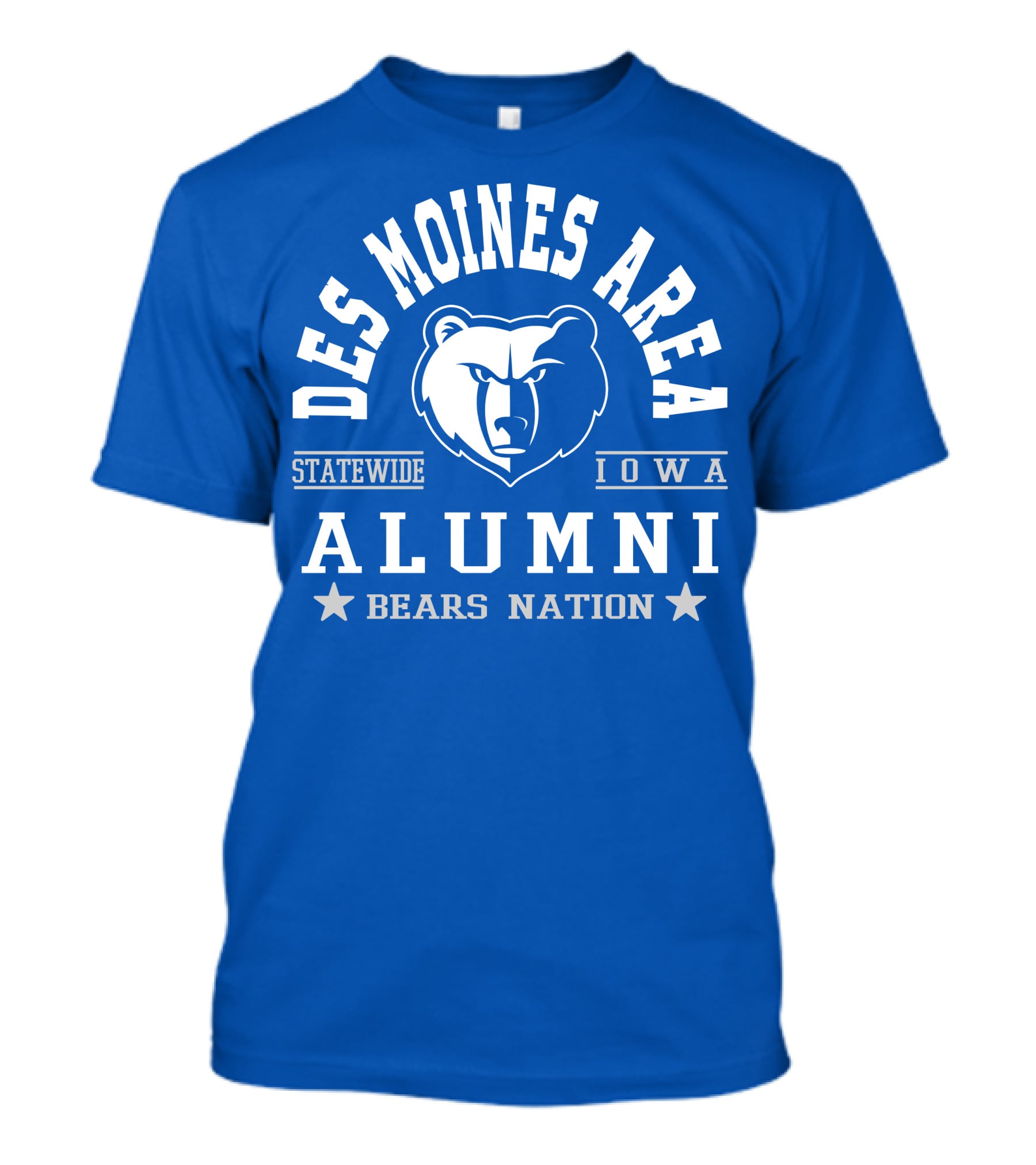 Des Moines Area Statewide Iowa Alumni Bears Nation T-Shirt