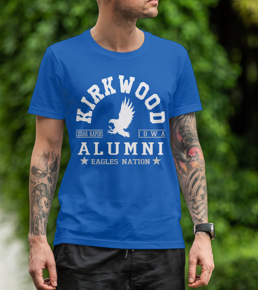Kirkwood Cedar Rapids Iowa Alumni Eagles Nation T-Shirt