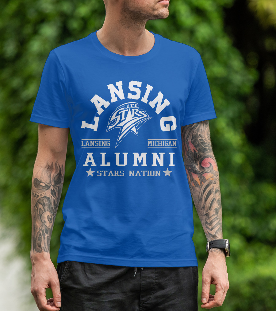 Lansing Michigan LCC Stars Alumni Stars Nation T-Shirt