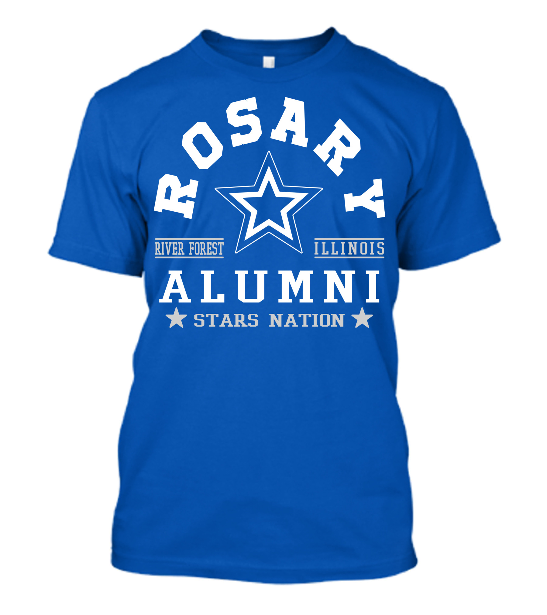 Rosary Alumni Stars Nation River Forest Illinois T-Shirt