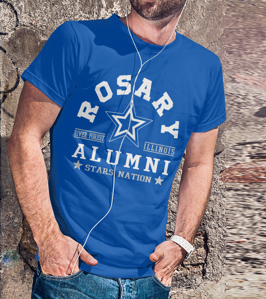 Rosary Alumni Stars Nation River Forest Illinois T-Shirt