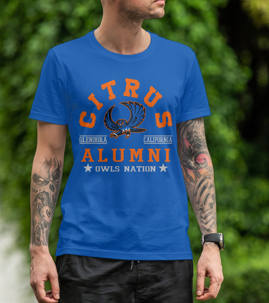 Citrus Alumni Owls Nation Glendora California T-Shirt