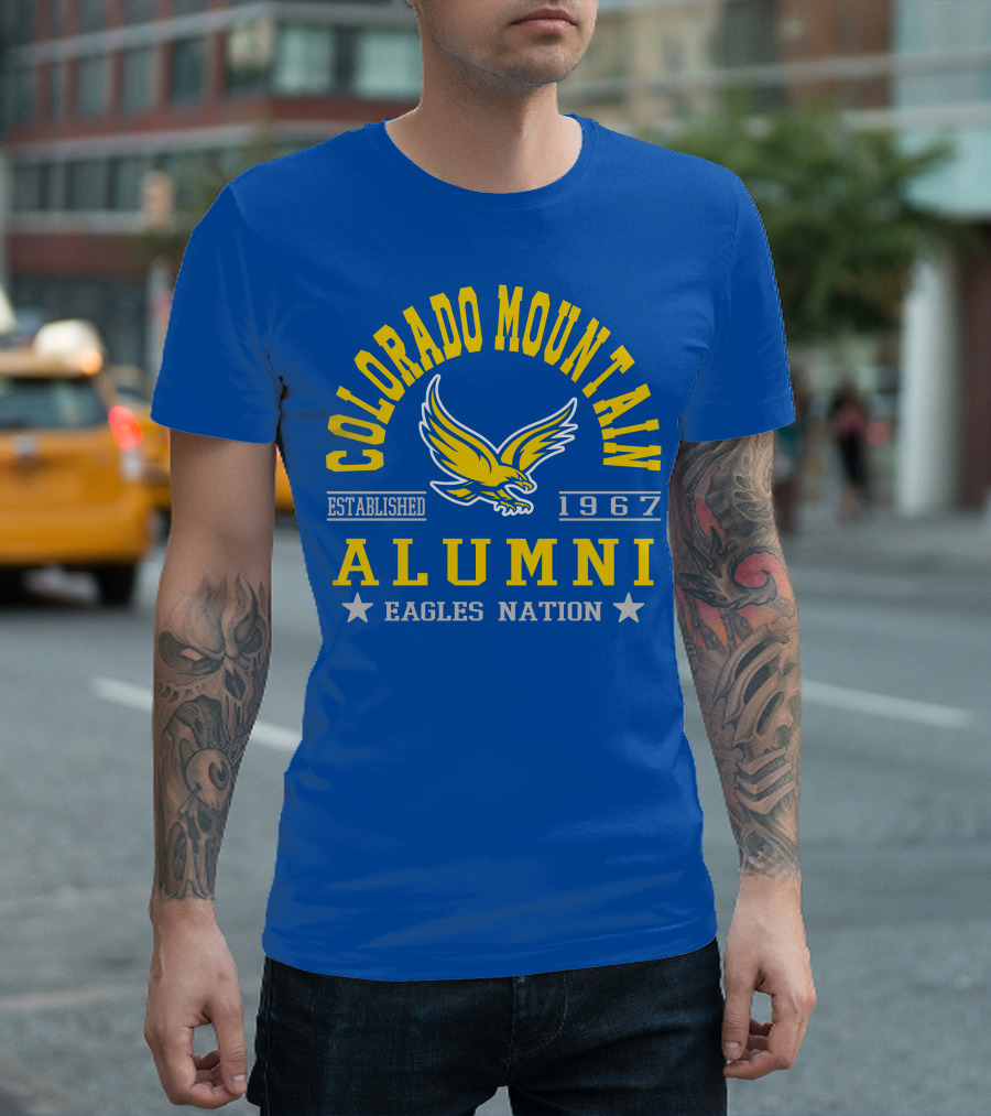 Colorado Mountain Established 1967 Alumni Eagles Nation T-Shirt
