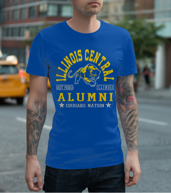 Illinois Central College Alumni East Peoria Cougars Nation T-Shirt