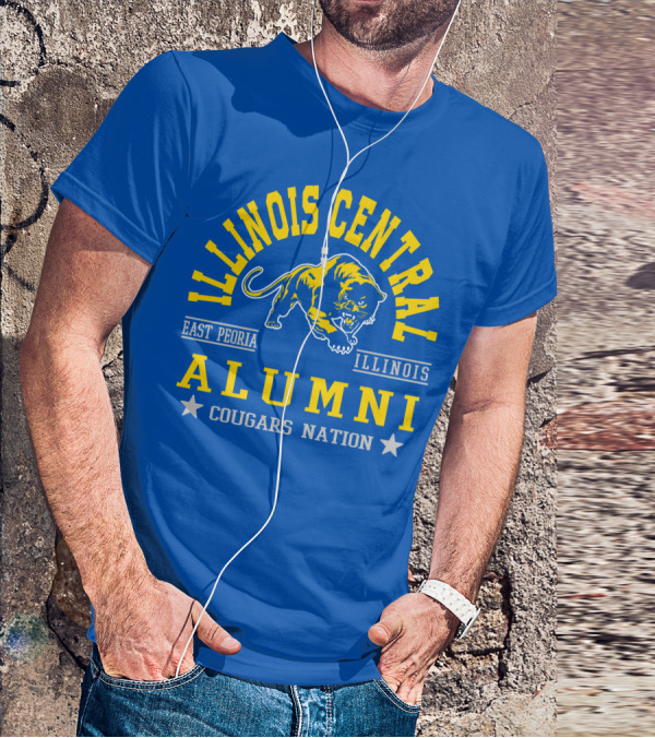 Illinois Central College Alumni East Peoria Cougars Nation T-Shirt