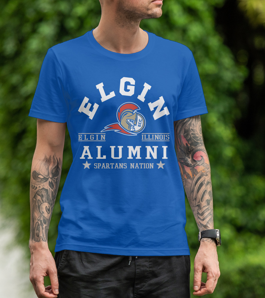 Elgin Illinois ECC Spartans Alumni Nation T-Shirt