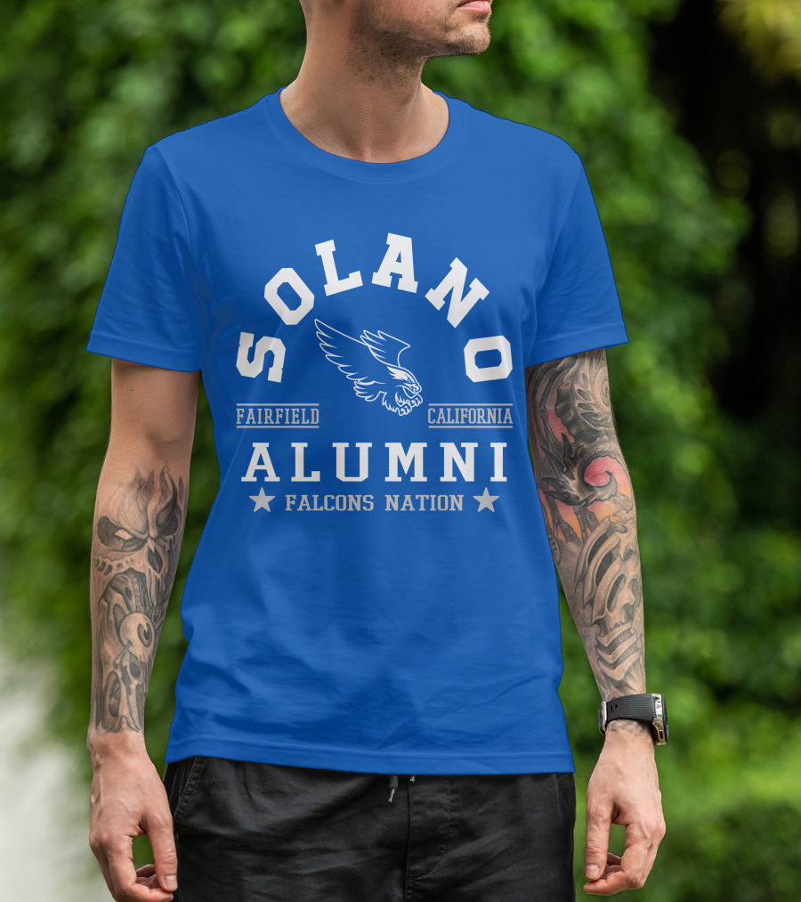 Solano Alumni Fairfield California Falcons Nation T-Shirt