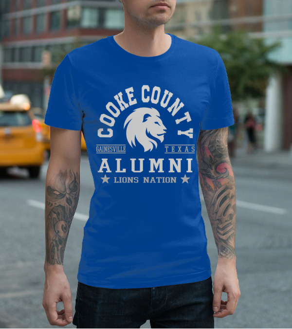Cooke County College Alumni Gainesville Texas Lions Nation T-Shirt