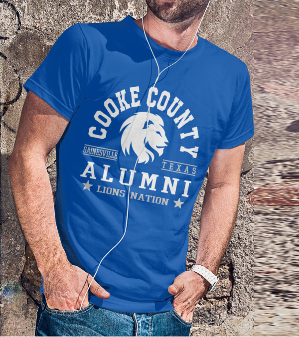 Cooke County College Alumni Gainesville Texas Lions Nation T-Shirt