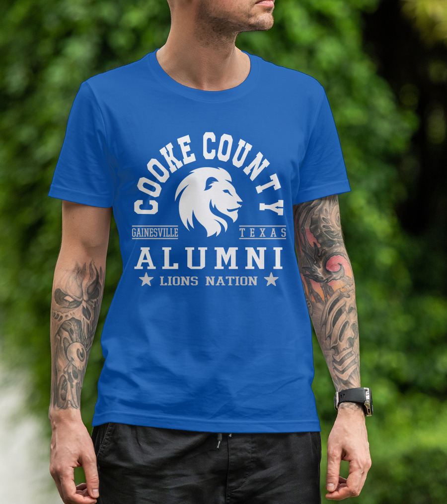 Cooke County College Alumni Gainesville Texas Lions Nation T-Shirt