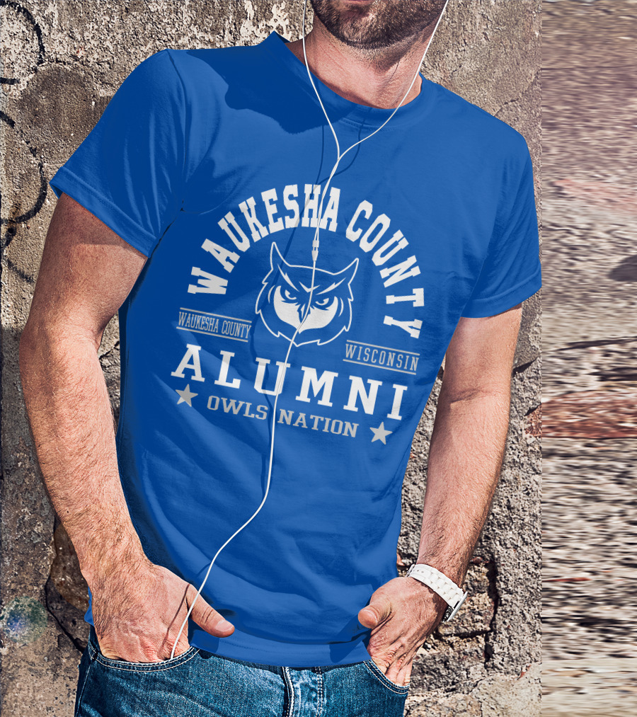 Waukesha County Wisconsin Alumni Owls Nation T-Shirt