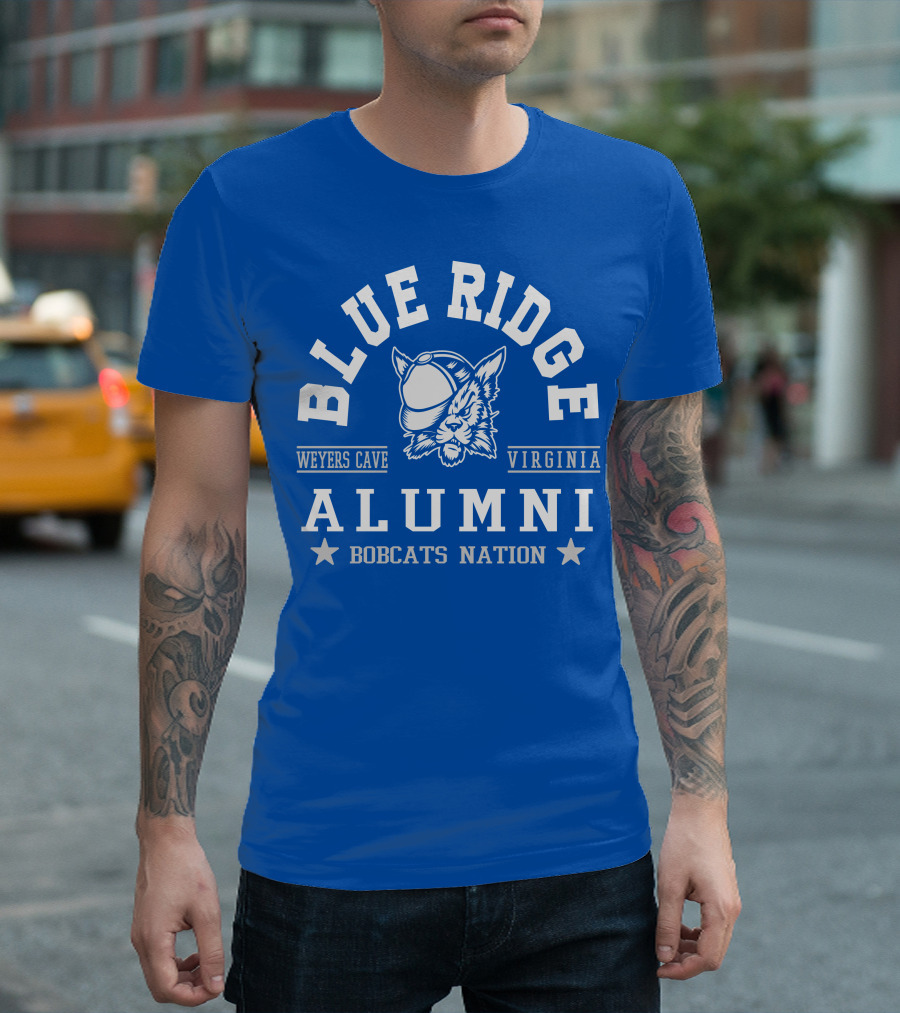 Blue Ridge Alumni Weyers Cave Virginia Bobcats Nation T-Shirt