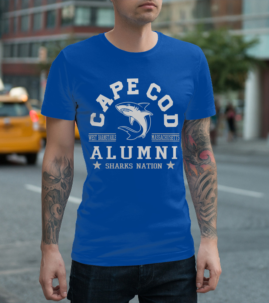 Cape Cod Alumni Sharks Nation West Barnstable Massachusetts T-Shirt