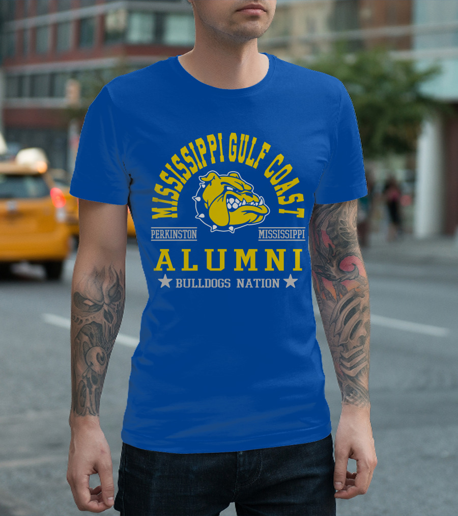 Mississippi Gulf Coast Alumni Bulldogs Nation Perkinston Mississippi T-Shirt