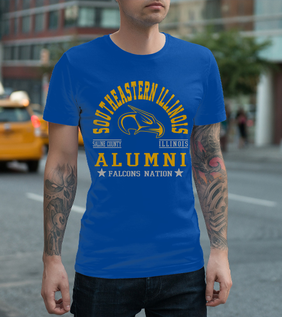 Southeastern Illinois Alumni Falcons Nation Saline County Illinois T-Shirt
