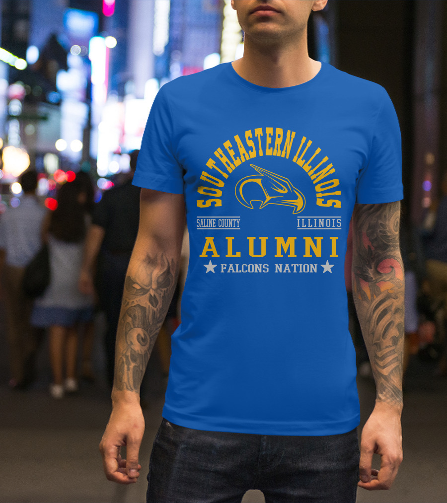 Southeastern Illinois Alumni Falcons Nation Saline County Illinois T-Shirt