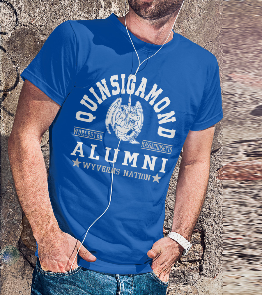 Quinsigamond Worcester Massachusetts Alumni Wyverns Nation T-Shirt