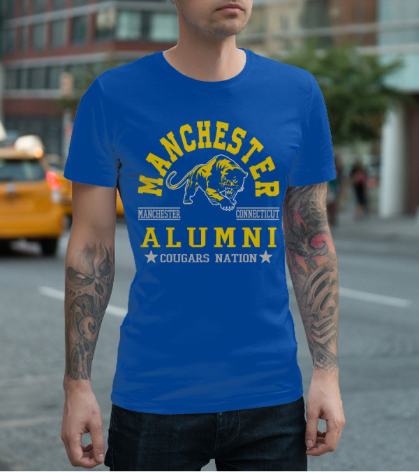 Manchester Connecticut Cougars Alumni Nation T-Shirt
