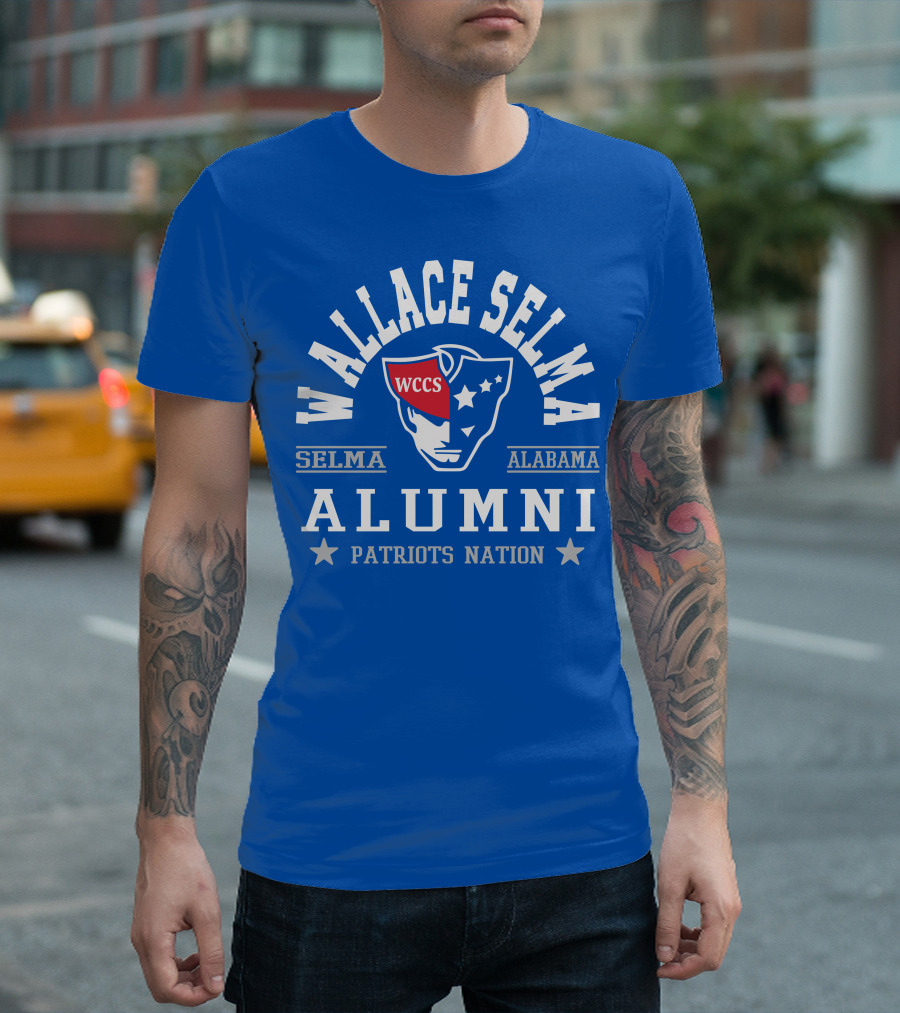 Wallace Selma Alabama Alumni Patriots Nation WCCS T-Shirt