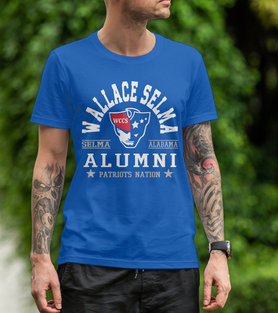 Wallace Selma Alabama Alumni Patriots Nation WCCS T-Shirt