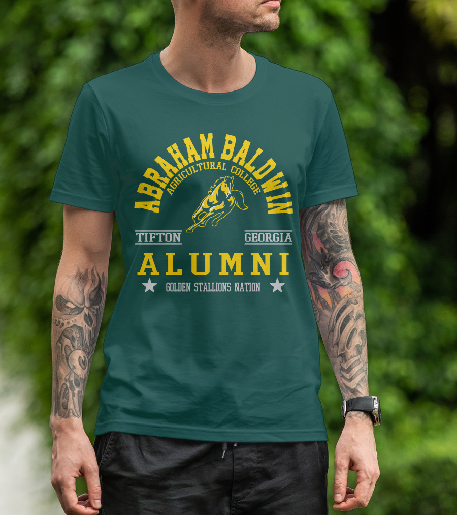 Abraham Baldwin Agricultural College Tifton Georgia Alumni Golden Stallions Nation T-Shirt