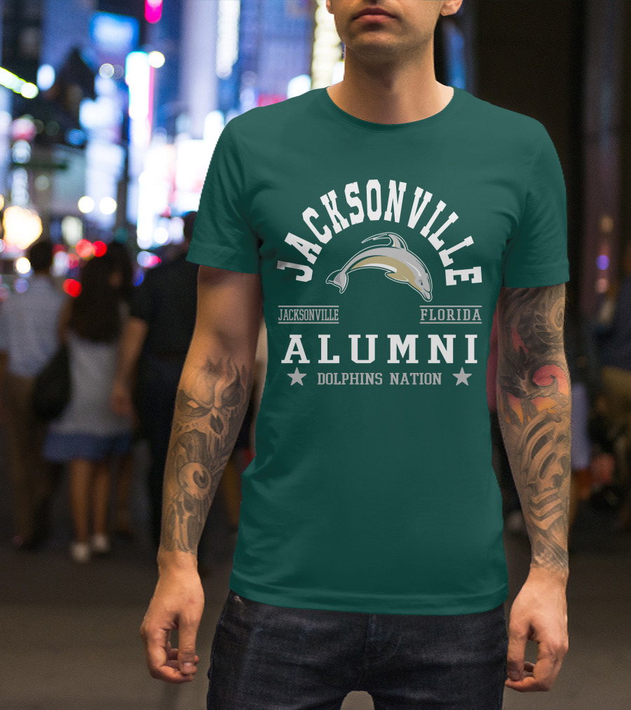 Jacksonville Florida Alumni Dolphins Nation T-Shirt