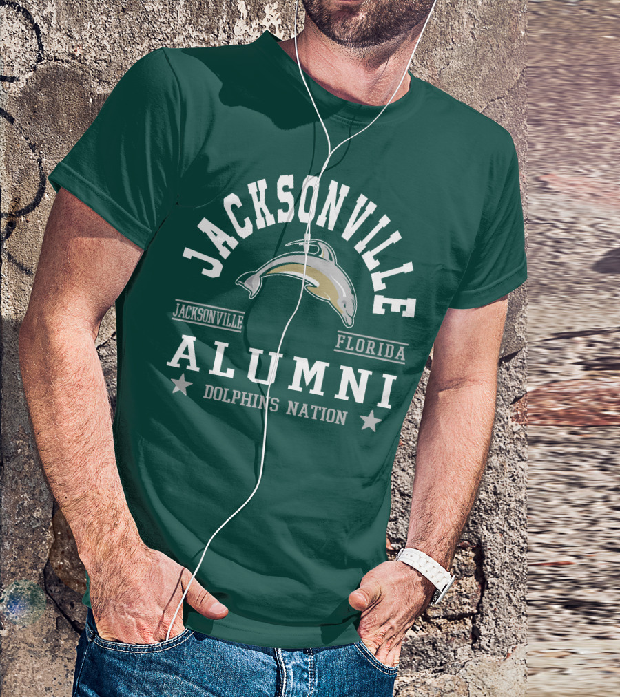 Jacksonville Florida Alumni Dolphins Nation T-Shirt