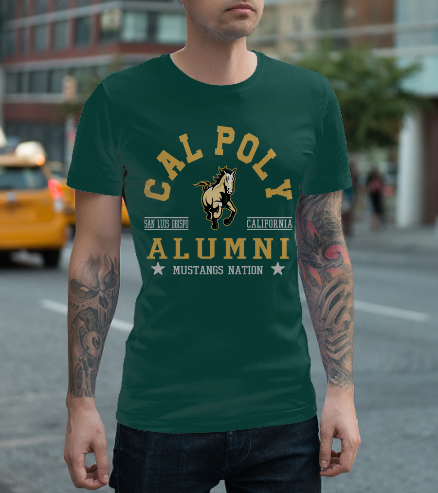 Cal Poly Alumni Mustangs Nation San Luis Obispo California T-Shirt