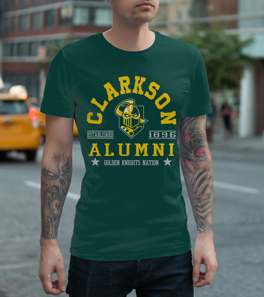 Clarkson Alumni Established 1896 Golden Knights Nation T-Shirt