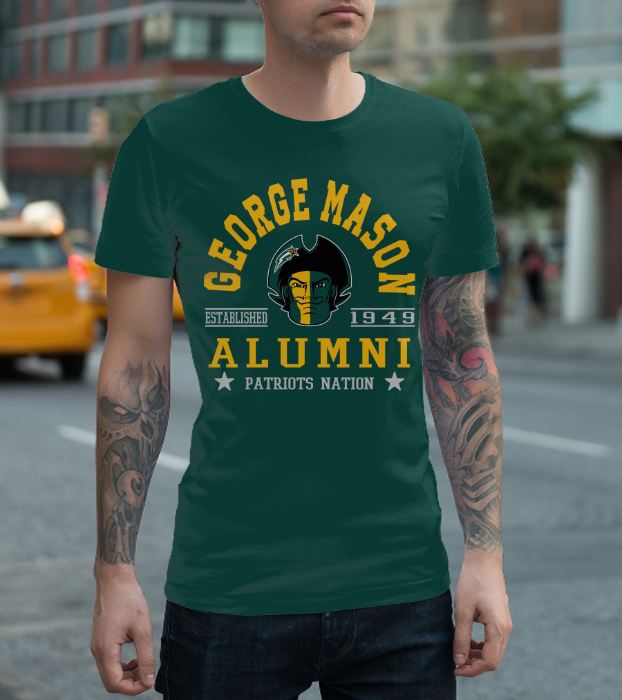 George Mason University Alumni Established 1949 Patriots Nation T-Shirt