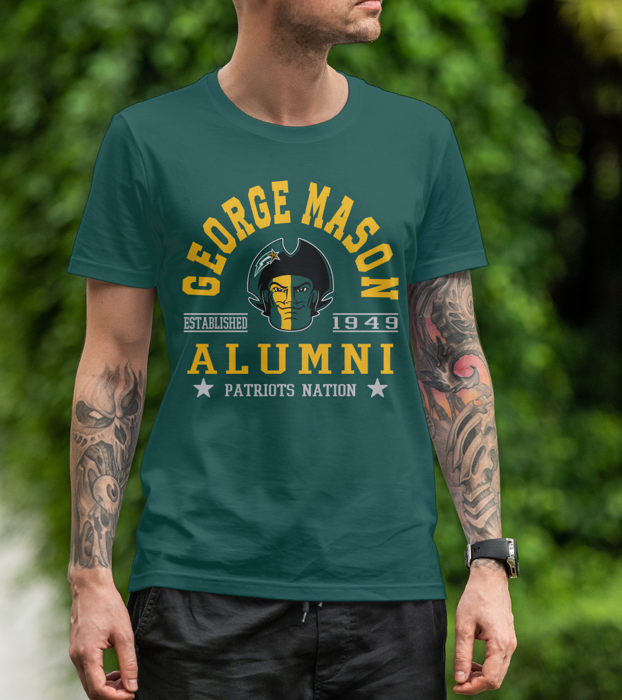 George Mason University Alumni Established 1949 Patriots Nation T-Shirt