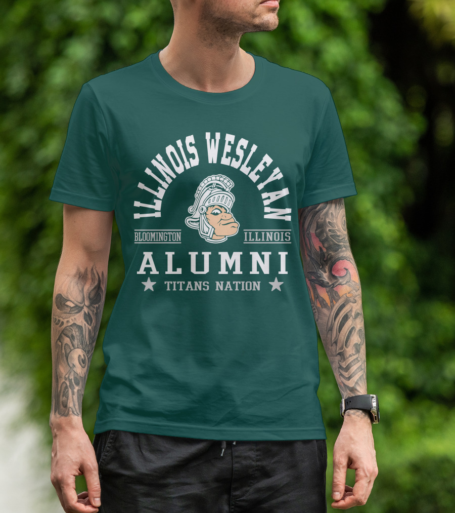 Illinois Wesleyan Alumni Titans Nation Bloomington Illinois T-Shirt